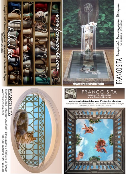 cartoline promo - FRANCO SITA  - Trompe L'oeil